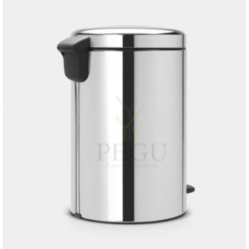 Brabantia pedaaliga prügikast 20l vaikselt sulguva kaanega Brilliant poleeritud steel teras2.png