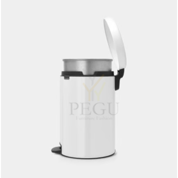 Prügikast pedaaliga Brabantia Newicon 20L metallis ämbridega Pegu1.png