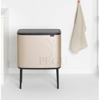 Prügikast Brabantia BO Touch bin 11+23L Pegu Champagne1.jpg