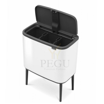 Prügikast Brabantia Bo 3x11L Touch bin valge.png