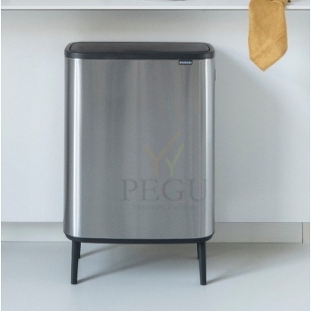 Brabantia prügikast anti fingerprint matt steel 60L6.jpg