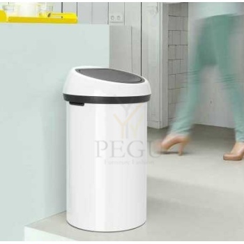 Brabantia prügikast Touch bin 60L valge5.JPG