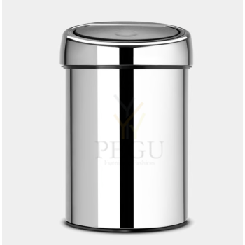 Prügikast Touch Bin Brabantia kroom poleeritud Brilliant steel1.png
