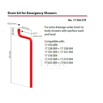 Broen Äravoolukomplekt avariidušide jaoks 17556579