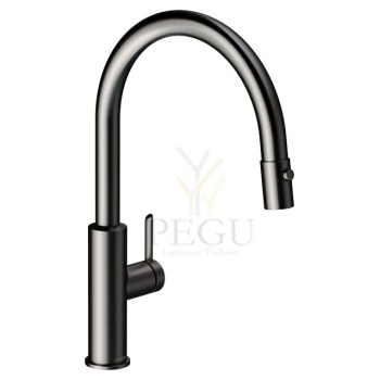 Köögisegisti Damixa Iris väljatõmmatava pihustiga harjatud grafiithall PVD 911205535