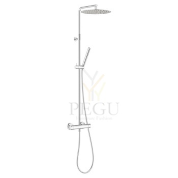 Damixa Iris termostaadiga dušisüsteem 30 cm üladušš kroom 919540035