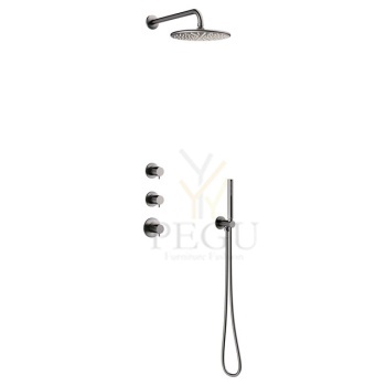 Süvistatud dušikomplekt termostaadiga grafit hal PVD Damixa Silhouet 5704555-Silhouet-HS1-Concealed-kit-Outer-Parts-Brushed-Graphite-Grey_VERTICAL.jpg