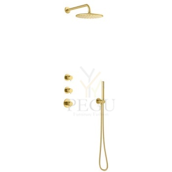 Damixa silhouet dušikomplekt termostaadiga harjatud messing kuld 5704579-Silhouet-HS1-Concealed-kit-Outer-Parts-Brushed-Brass_VERTICAL1.jpg
