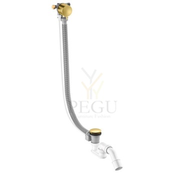 Vannisifoon Damixa harjatud messing 238907900_Bathtub_Waste_With_Water_Outlet_Brushed_Brass.jpg
