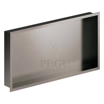 Süvistatav duširiiul Damixa Zen 300x600x75 mm, harjatud grafiithall PVD 487475500