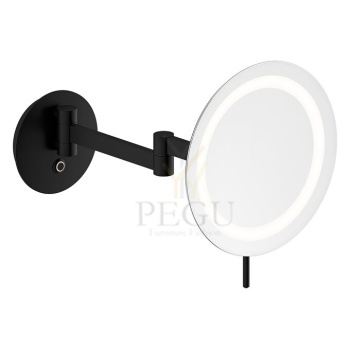 Damixa ZEN meigipeegel valgustusega – 5x suurendus, LED matt must 487496100
