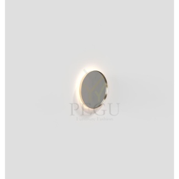 Ümmargune peegel Frost Denmark 4134, Ø400 mm, LED-taustavalgustusega harjatud kuld FROU4134K-BMG