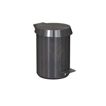 Disain-pedaalprügikast Frost Pedal Bin 3000, 3L, roostevaba teras Harjatud must N3000-BCBBCB