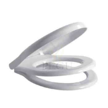 Globo Paestum WC poti kaas Vaikseltsulguv Valge Kroom hinged soft-close PA029