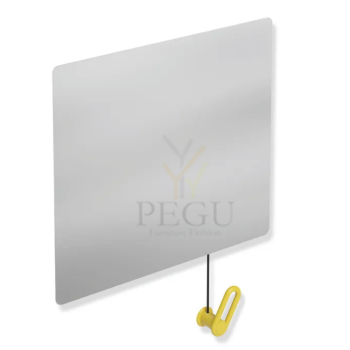 Kallutatav invapeegel nöörjuhtimisega HEWI Range 801, 599x540 mm kollane 801.01.100.18