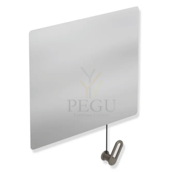 Kallutatav invapeegel nöörjuhtimisega HEWI Range 801, 599x540 mm umber 801.01.100.84