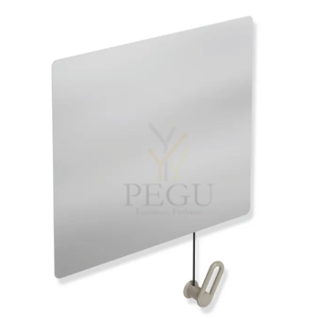 Kallutatav invapeegel nöörjuhtimisega HEWI Range 801, 599x540 mm liiv 801.01.100.86