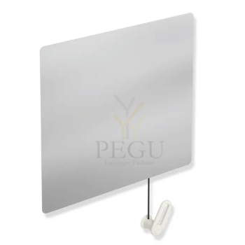 Kallutatav invapeegel nöörjuhtimisega HEWI Range 801, 599x540 mm lumi valge 801.01.100.99