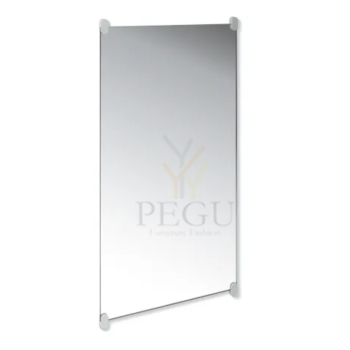 Lihvitud servadega peegel HEWI Range 801, 600x1200 mm, polüamiidist kinnitustega 801.01.300.92