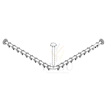 L-kujuline dušikardinapuu HEWI Range 801, turvakinnitusega (magnetiga), antratsiithall 801.34.991S.92