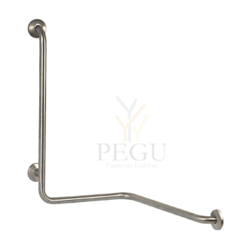Invakäepide – kahe seina vaheline 90° nurktoetuslatt, 3 kinnituspunktiga, roostevabast terasest Mediclinics MBTD090CS