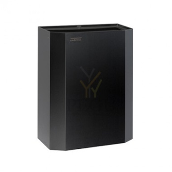 Prügikast  Mediclinics PPA2279B 25l, seinapealne paigaldus, teras must 2