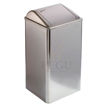 Prügikast 65L, R/V teras poleeritud isesulgev kaas Mediclinics PP0065C