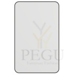 Haceka Deco peegel kandiline 80x50cm 3cm, must raam