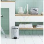 Brabantia мусорное ведро с педалью Newicon 3L, soft-closed крышка Metallic Grey