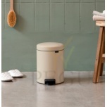 Brabantia pedaaliga prügikast Newicon 3L, vaikselt sulguva kaanega Soft Beige