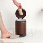 Brabantia pedaaliga prügikast Newicon 3L, vaikselt sulguva kaanega Mineral Cosy Brown