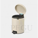 Newicon Brabantia мусорница 5L,  с педалью, плавное закрывание Soft Beige