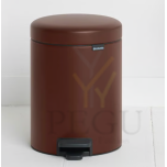 Newicon Brabantia prügikast 5l, pedaaliga vaikselt sulguv Mineral Cosy Brown