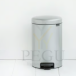 Newicon Brabantia prügikast 12l pedaaliga vaikselt sulguv Metallic Grey