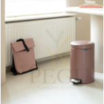 Newicon Brabantia prügikast 12l pedaaliga vaikselt sulguv Satin Taupe