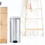 Newicon Brabantia pedaaliga prügikast 30l, vaikselt sulguva kaanega Matt Steel