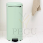 Newicon Brabantia pedaaliga prügikast 30l, vaikselt sulguva kaanega Jade Green