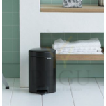 Brabantia мусорное ведро Newicon 3L, soft-closed крышка матовый чёрный