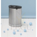 Brabantia 105029 корзина для сортировки белья SELECTOR 55L матовая сталь/серая крышка