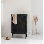 Brabantia BO 200564 корзина для белья на ножках 2x45L матовый чёрный