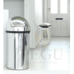 Push bin Brabantia 402623 урна с клапаном 60L, Brilliant steel