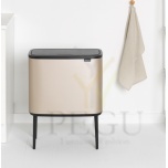 Touch bin мусорное ведро для сортировки отходов, soft-close Brabantia BO, 11+23L Metallic Gold