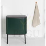 Touch bin мусорное ведро для сортировки отходов, soft-close Brabantia BO, 11+23L Pine Green