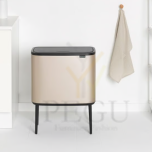 Touch bin ведро для мусора, soft-close Brabantia BO, 36L Metallic Gold