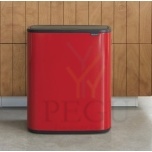 Touch bin корзина для мусора, soft-close Brabantia BO, 60L Passion Красный