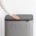 Touch bin мусорное ведро, soft-close Brabantia BO, 60L Mineral Concrete Hall