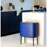 Touch bin sorteerimise prügikast, soft-close Brabantia BO, 11+23L Mineral Powerful Blue