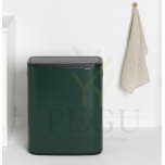 Touch bin prügikast, soft-close Brabantia BO, 2x30L Pine Green