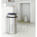 Touch bin мусорное ведро с крышкой, Brabantia XXL 60L Matt steel