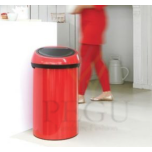 Touch bin мусорное ведро с крышкой, Brabantia XXL 60L красное Passion red